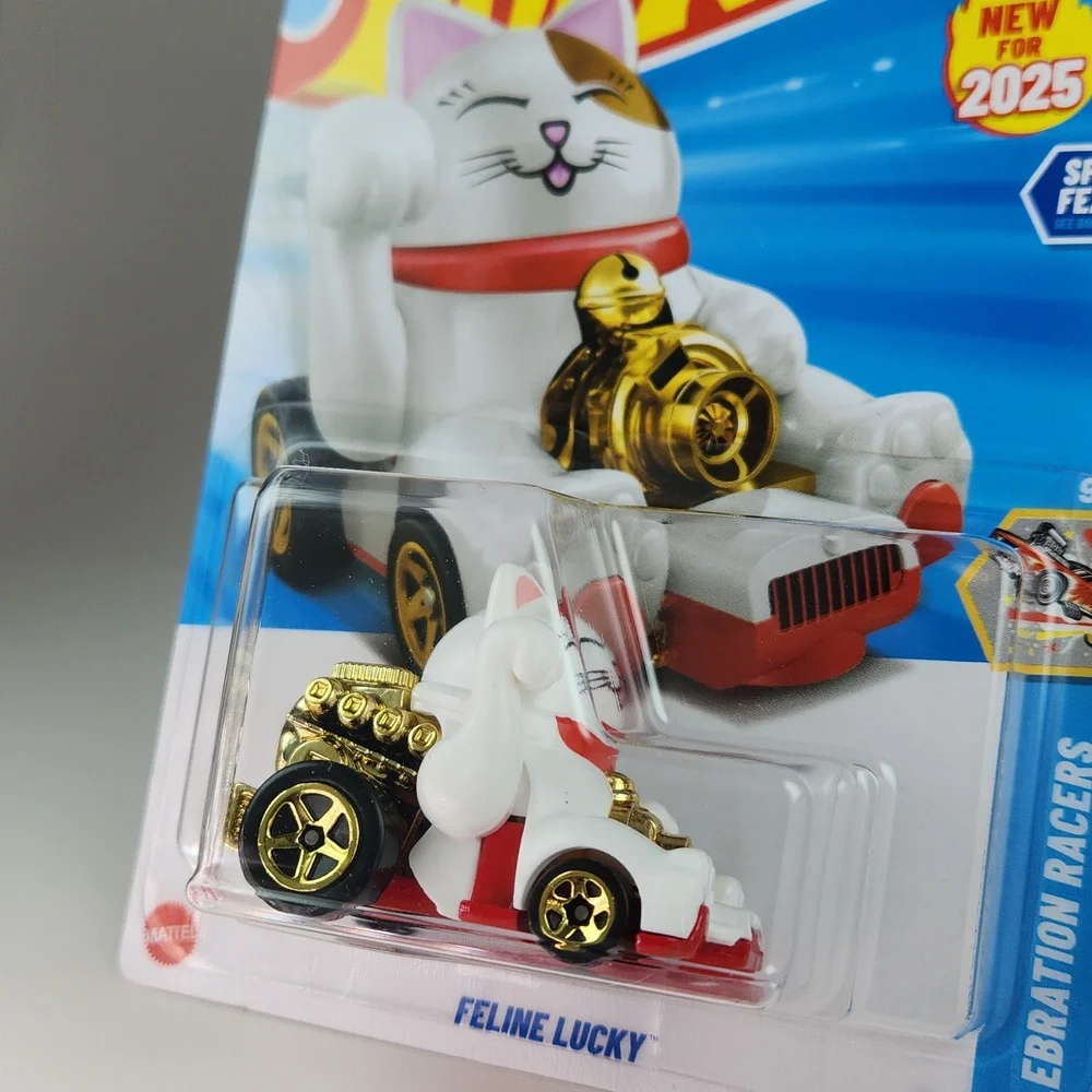 FELINE LUCKY Hot Wheels 2025, 234/250,  Celebration Racers 9/10,New Factory Card